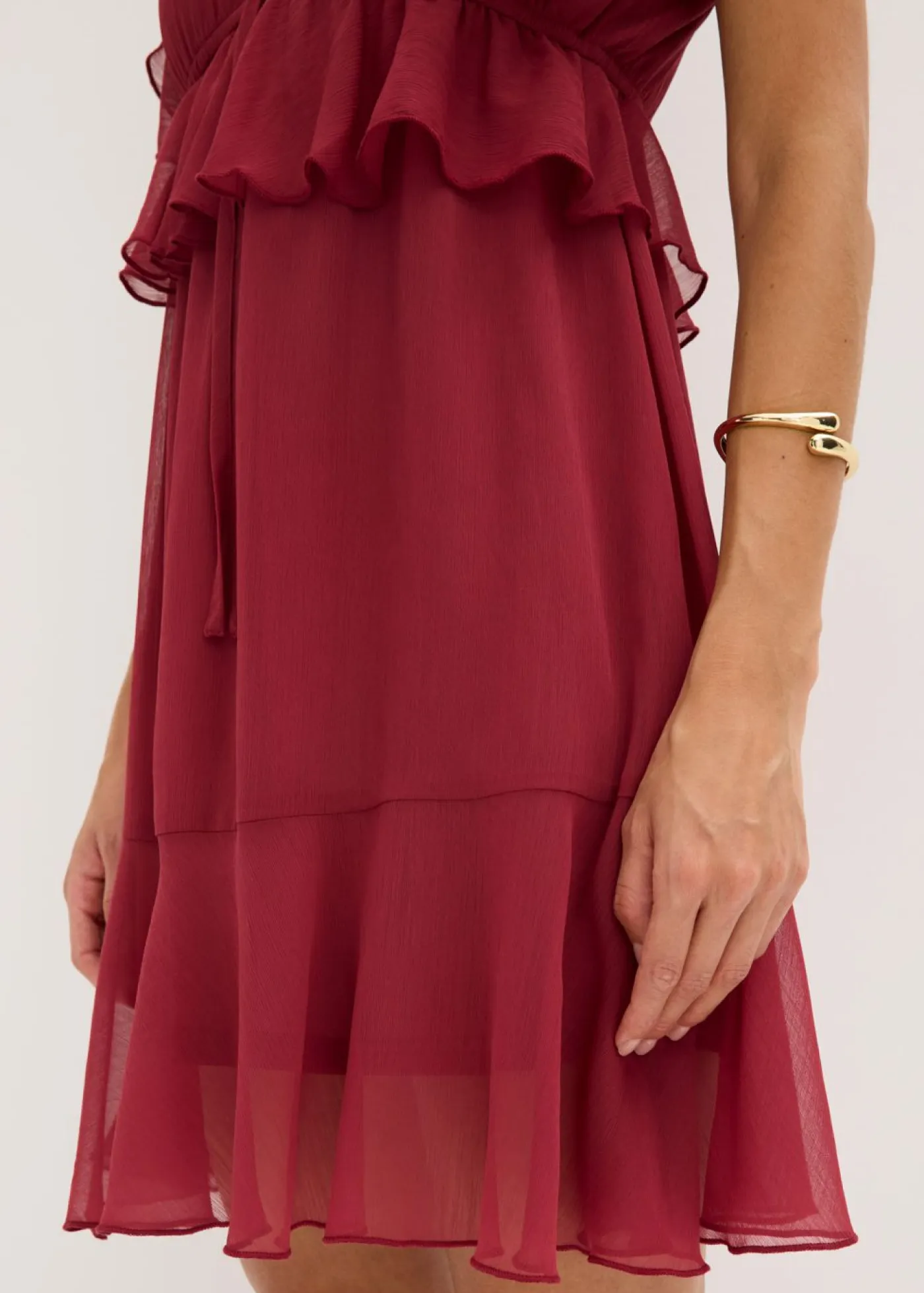 Mujer bonprix bonprix Vestido de gasa con corte en A