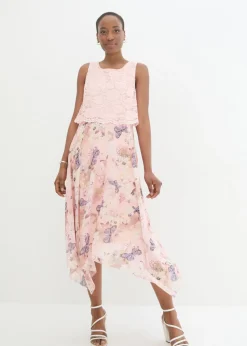 Mujer bonprix bonprix Vestido de gasa con encaje fino