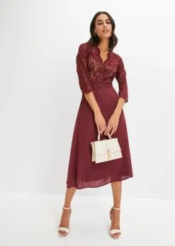 Mujer bonprix bonprix Vestido de gasa con encaje