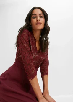 Mujer bonprix bonprix Vestido de gasa con encaje