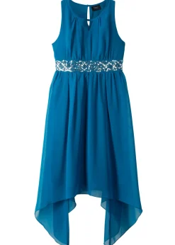 bonprix bonprix Ropa 9 A 16 Años·Vestidos Y Monos>Vestido de gasa con lentejuelas Azul