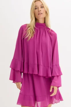 Mujer bonprix bonprix Vestido de gasa con volantes