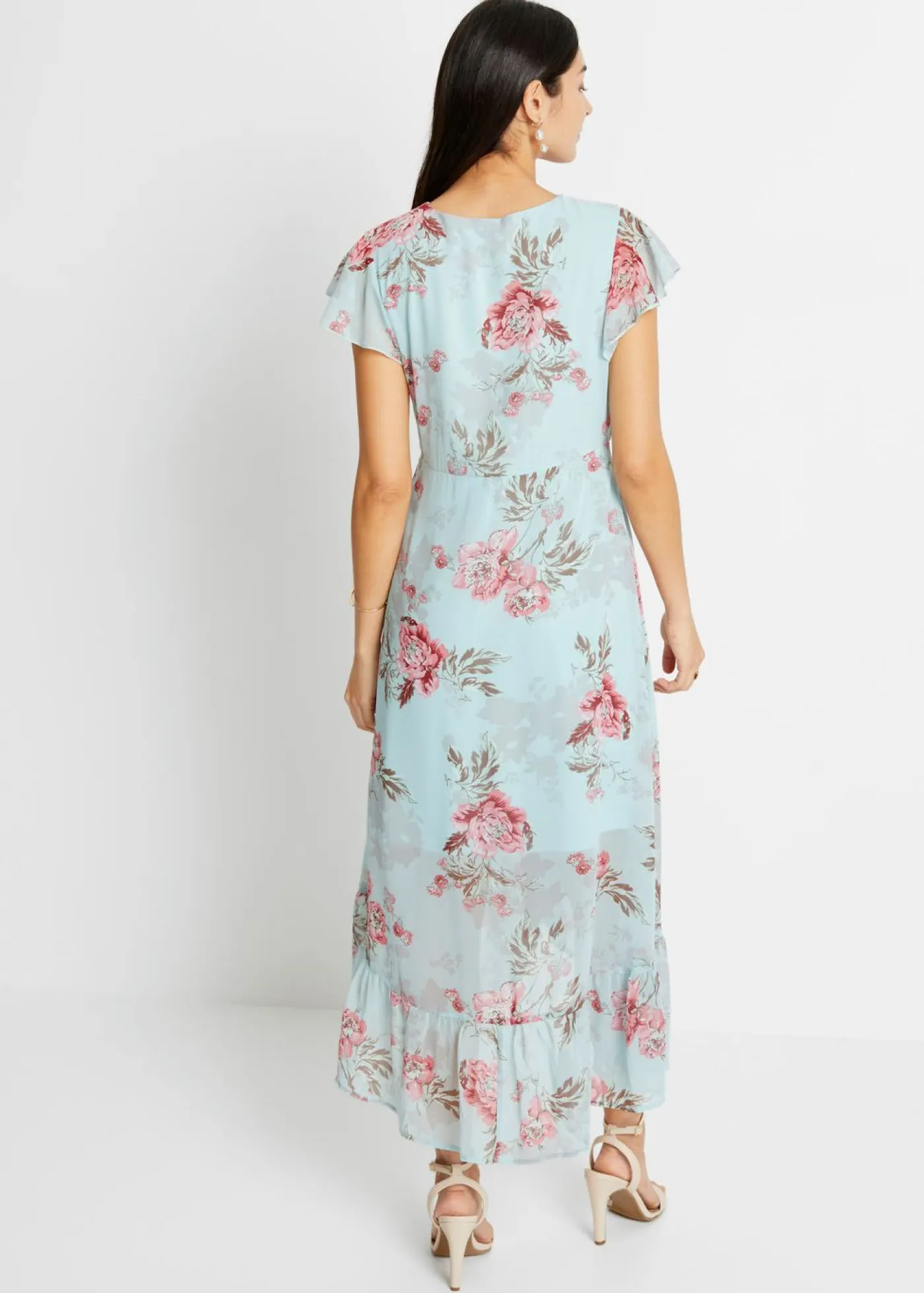 Mujer bonprix bonprix Vestido de gasa con volantes