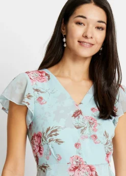 Mujer bonprix bonprix Vestido de gasa con volantes