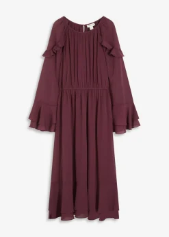 Mujer bonprix bonprix Vestido de gasa con volantes