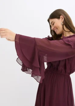 Mujer bonprix bonprix Vestido de gasa con volantes