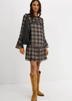 Mujer bonprix bonprix Vestido de gasa con volantes