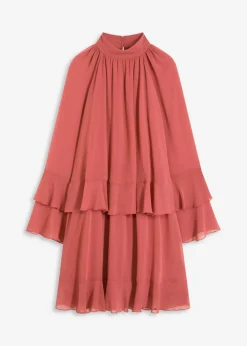 Mujer bonprix bonprix Vestido de gasa con volantes