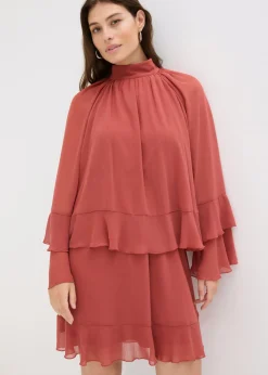 Mujer bonprix bonprix Vestido de gasa con volantes