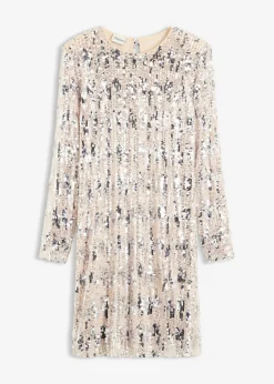 bonprix bonprix Vestidos>Vestido de lentejuelas oro/plata