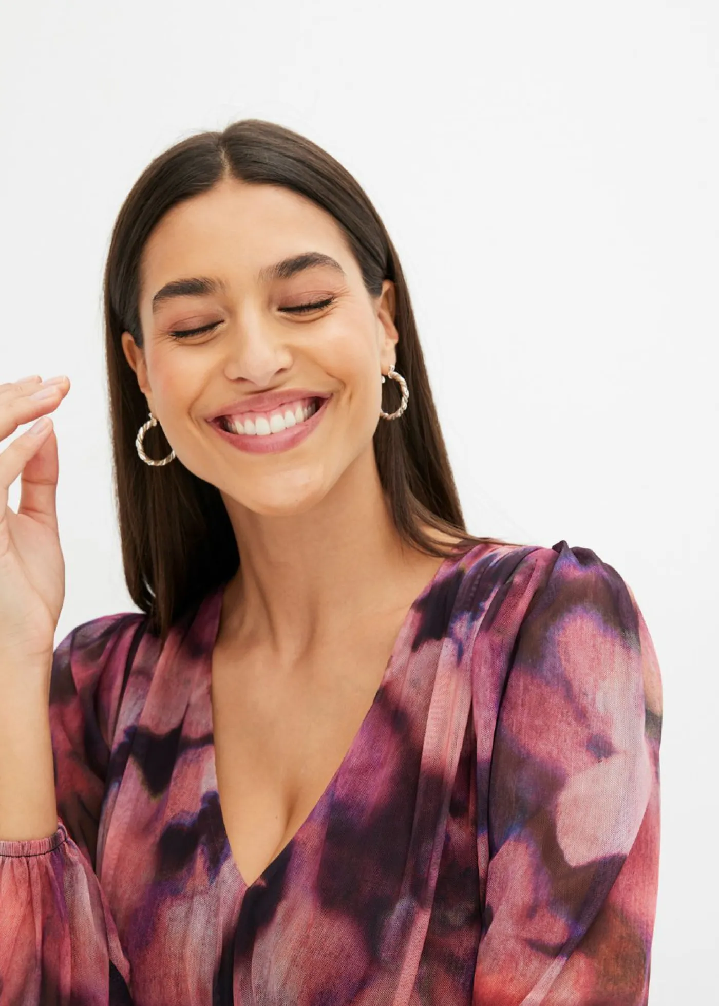 bonprix bonprix Vestidos>Vestido de malla rosa pálido-negro