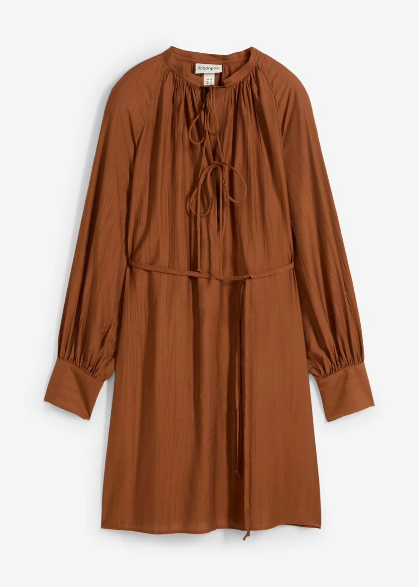 bonprix bonprix Premamá>Vestido de maternidad y camisa de lactancia de viscosa fluida marrón ladrillo