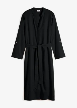 Mujer bonprix bonprix Vestido de mezcla de lino y viscosa con bolsillos