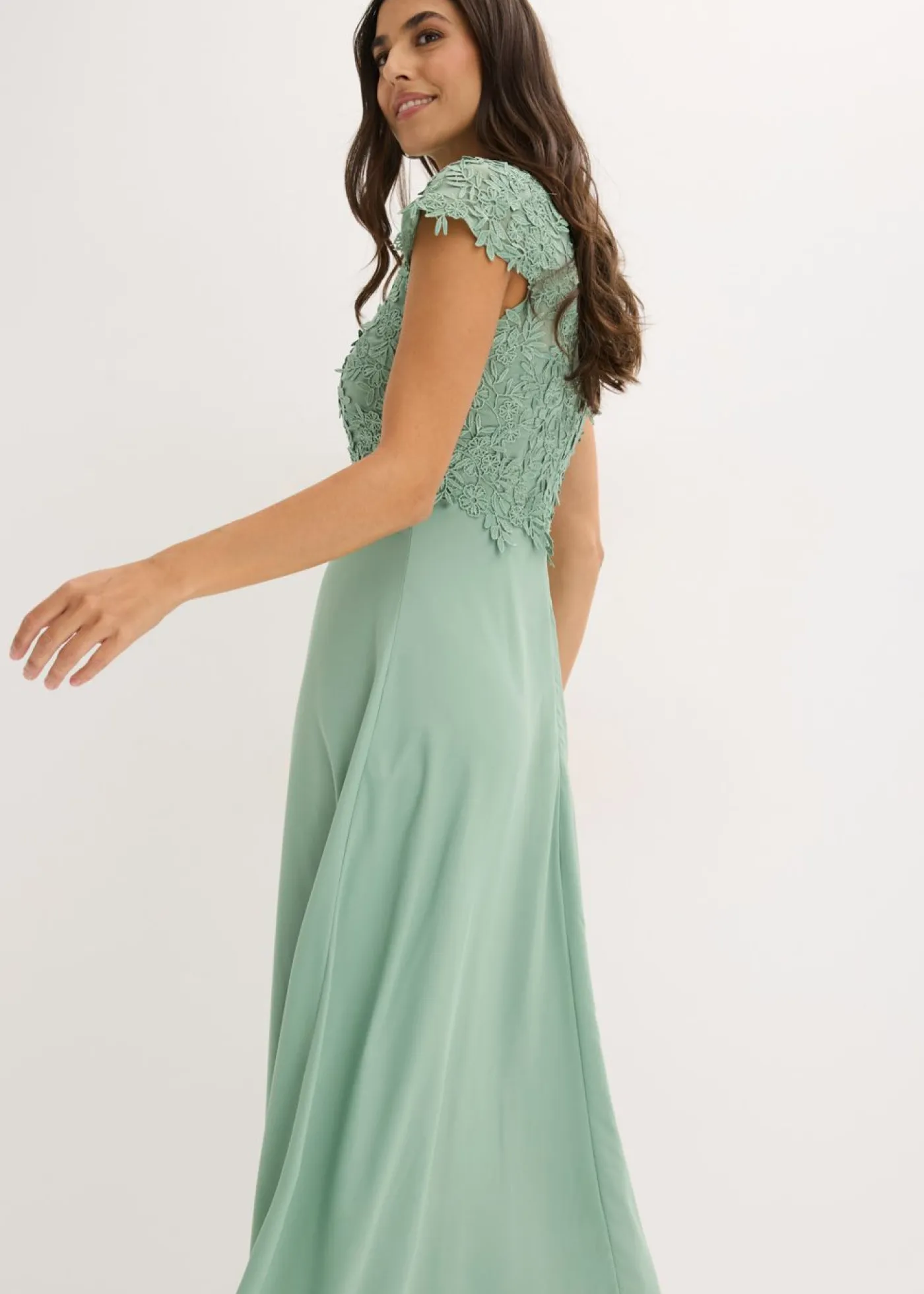 bonprix bonprix Vestidos|Novedades>Vestido de noche Verde pastel