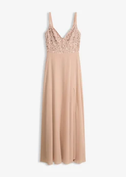 bonprix bonprix Vestidos|Novedades>Vestido de noche Beige