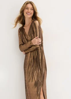 Mujer bonprix bonprix Vestido de noche de punto fino con brillo