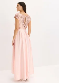 Mujer bonprix bonprix Vestido de noche de satén brillante con lentejuelas