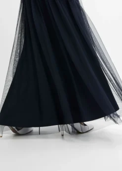 Mujer bonprix bonprix Vestido de noche de tul delicado con bordado de lentejuelas