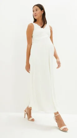 Mujer bonprix bonprix Vestido de novia premamá con encaje