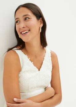 Mujer bonprix bonprix Vestido de novia premamá con encaje