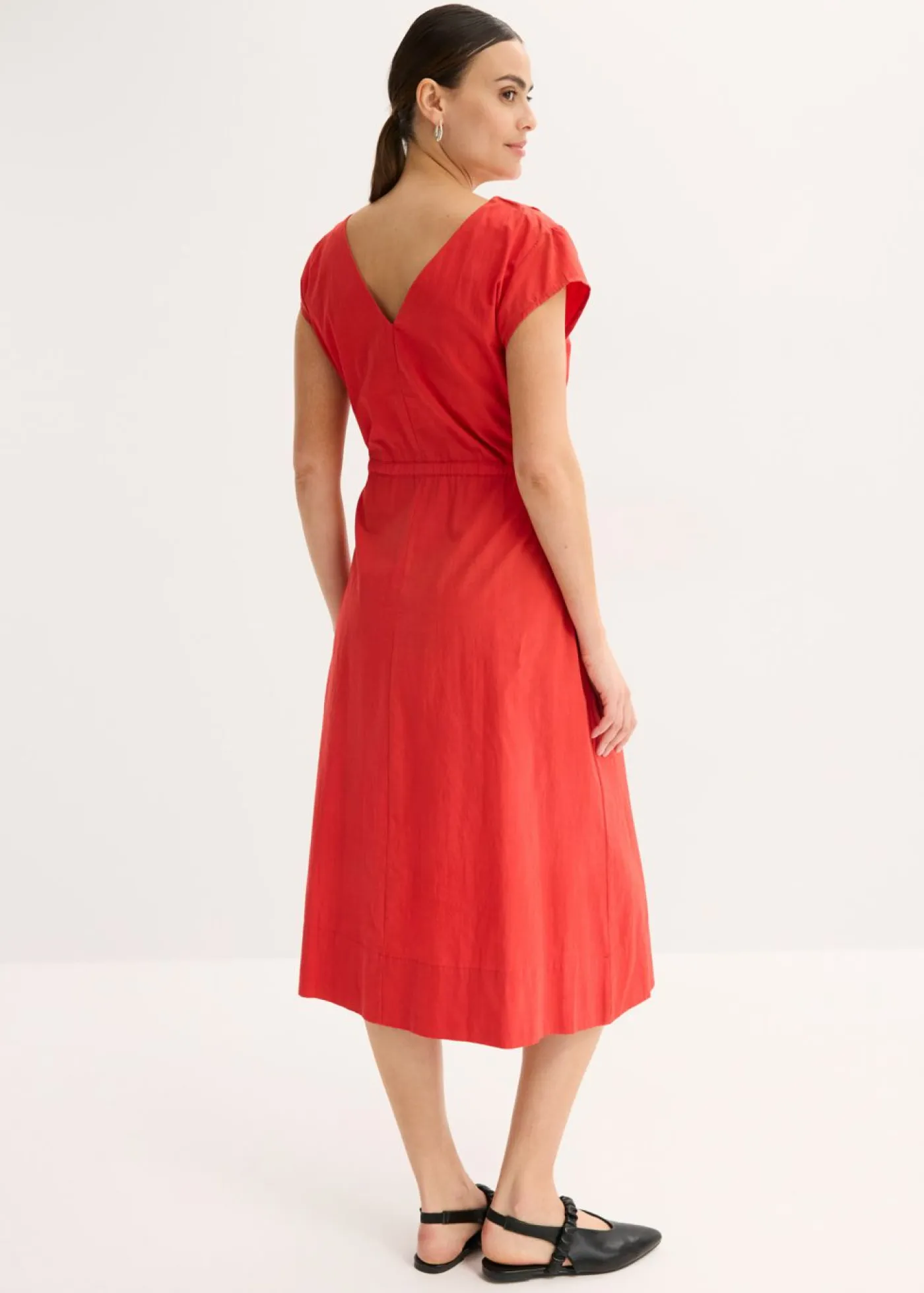 bonprix bonprix Vestidos>Vestido de popelín de algodón fresa