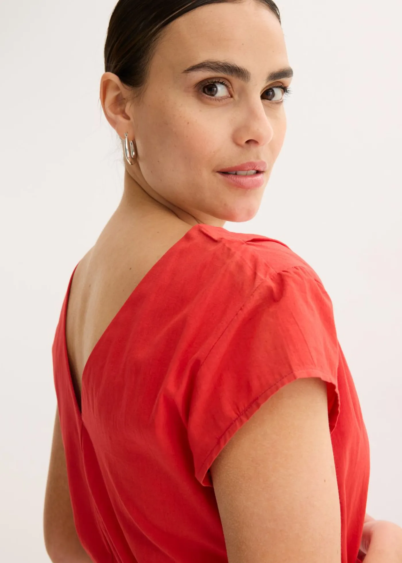 bonprix bonprix Vestidos>Vestido de popelín de algodón fresa