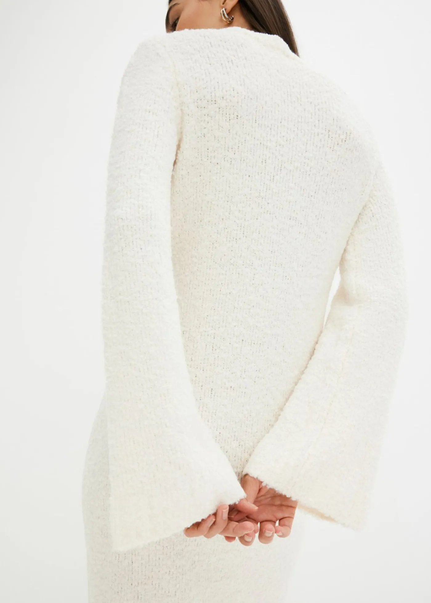 bonprix bonprix Vestidos|Ropa De Punto>Vestido de punto Blanco lana