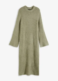 bonprix bonprix Vestidos|Ropa De Punto>Vestido de punto Verde alga
