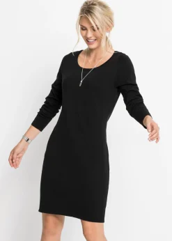 bonprix bonprix Básicos|Vestidos>Vestido de punto Negro