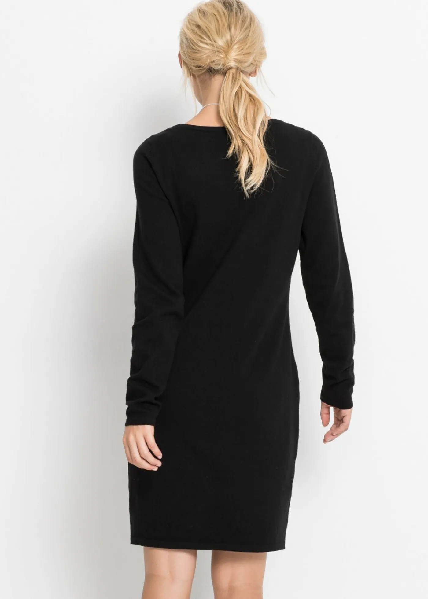 bonprix bonprix Básicos|Vestidos>Vestido de punto Negro