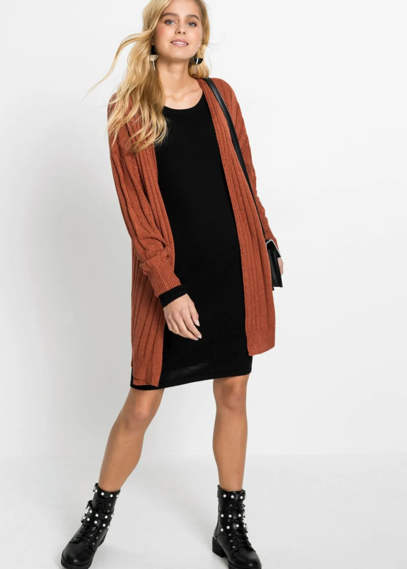 bonprix bonprix Básicos|Vestidos>Vestido de punto Negro