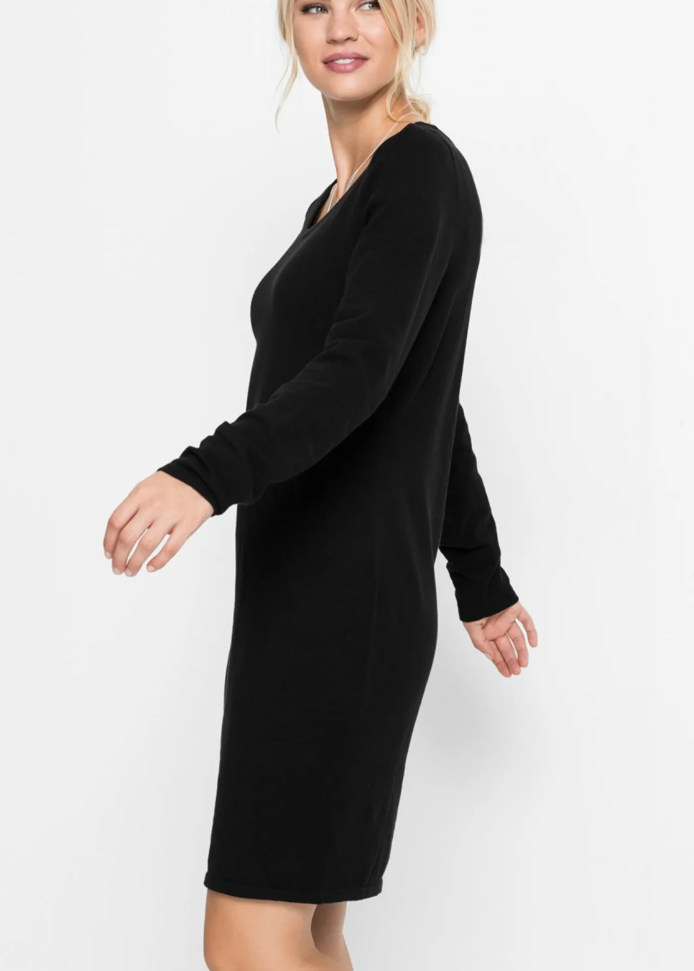 bonprix bonprix Básicos|Vestidos>Vestido de punto Negro