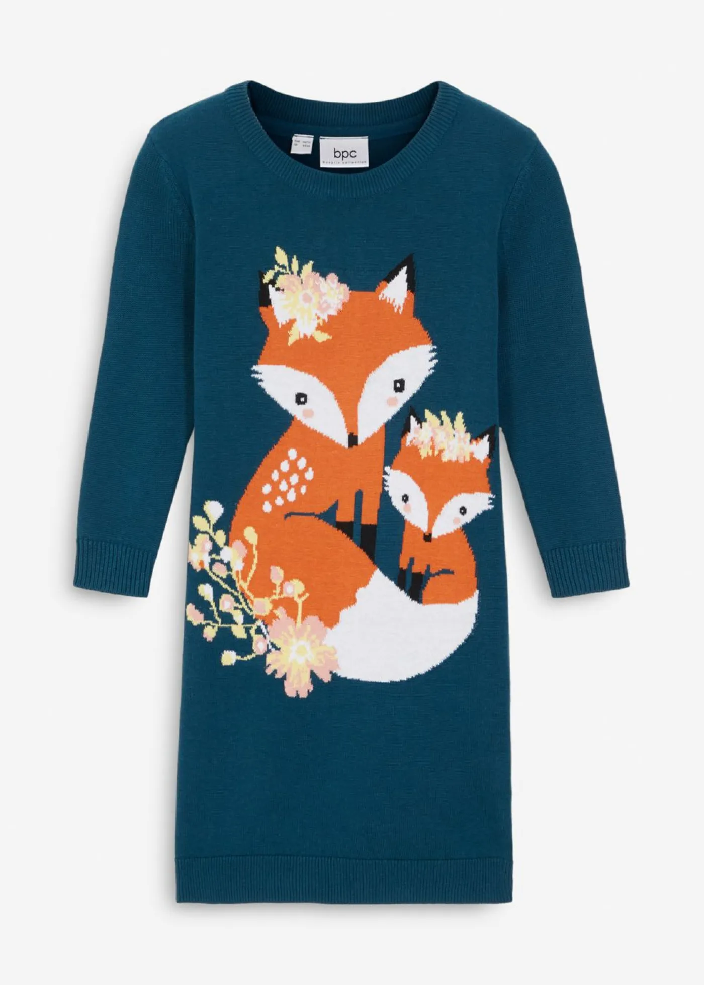 bonprix bonprix Ropa 2 A 9 Años·Vestidos Y Faldas>Vestido de punto Petróleo azul