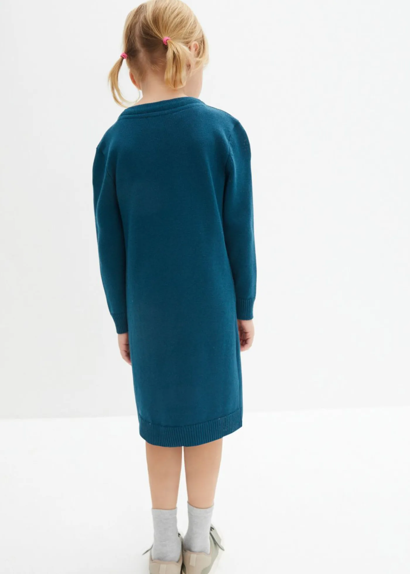 bonprix bonprix Ropa 2 A 9 Años·Vestidos Y Faldas>Vestido de punto Petróleo azul