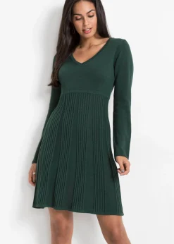 bonprix bonprix Vestidos|Ropa De Punto>Vestido de punto Verde intenso