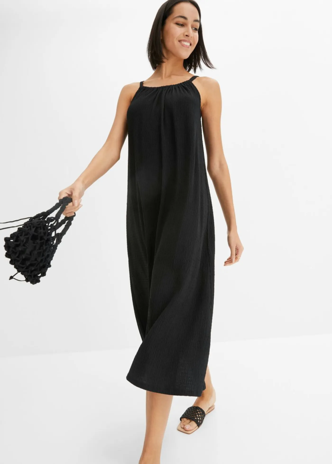 bonprix bonprix Vestidos>Vestido de punto Negro