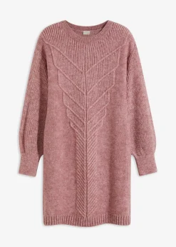 bonprix bonprix Vestidos|Ropa De Punto>Vestido de punto rosa pálido moteado