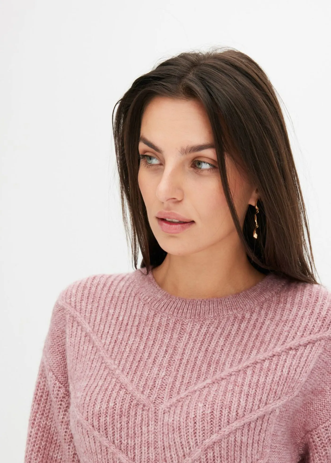 bonprix bonprix Vestidos|Ropa De Punto>Vestido de punto rosa pálido moteado