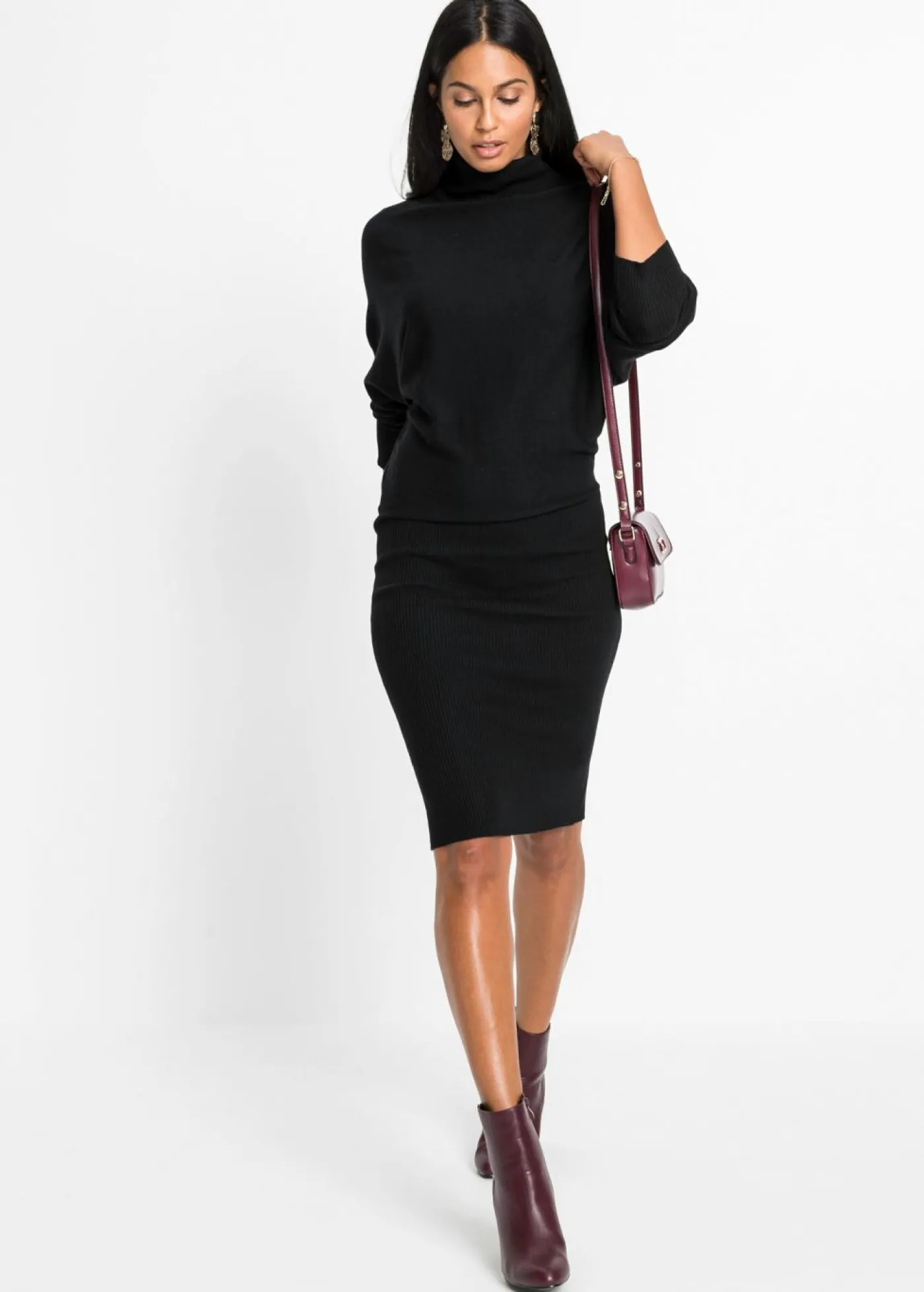 bonprix bonprix Vestidos|Ropa De Punto>Vestido de punto Negro