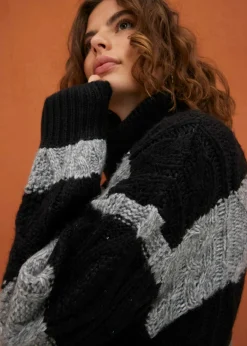 Mujer bonprix bonprix Vestido de punto a rayas