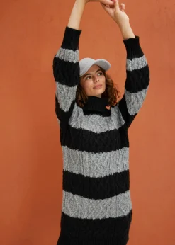 Mujer bonprix bonprix Vestido de punto a rayas