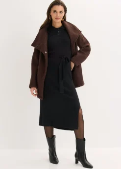 Mujer bonprix bonprix Vestido de punto acanalado de mezcla de viscosa