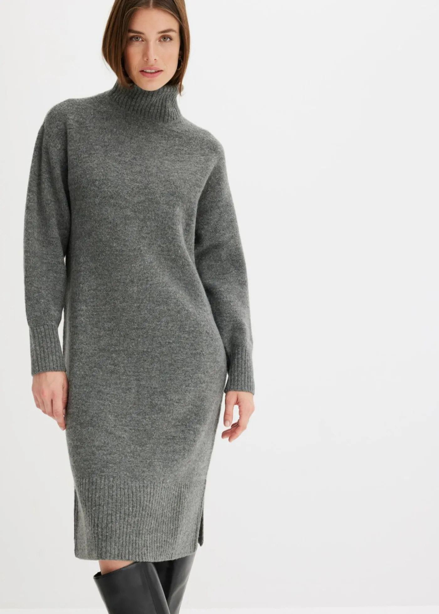 Mujer bonprix bonprix Vestido de punto con abertura