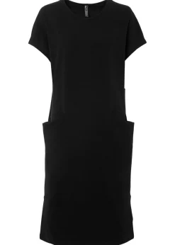 bonprix bonprix Vestidos|Novedades>Vestido de punto con bolsillos Negro
