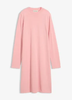 bonprix bonprix Básicos|Vestidos>Vestido de punto con corte en A rosa ceniza moteado