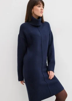 Mujer bonprix bonprix Vestido de punto con costura decorativa