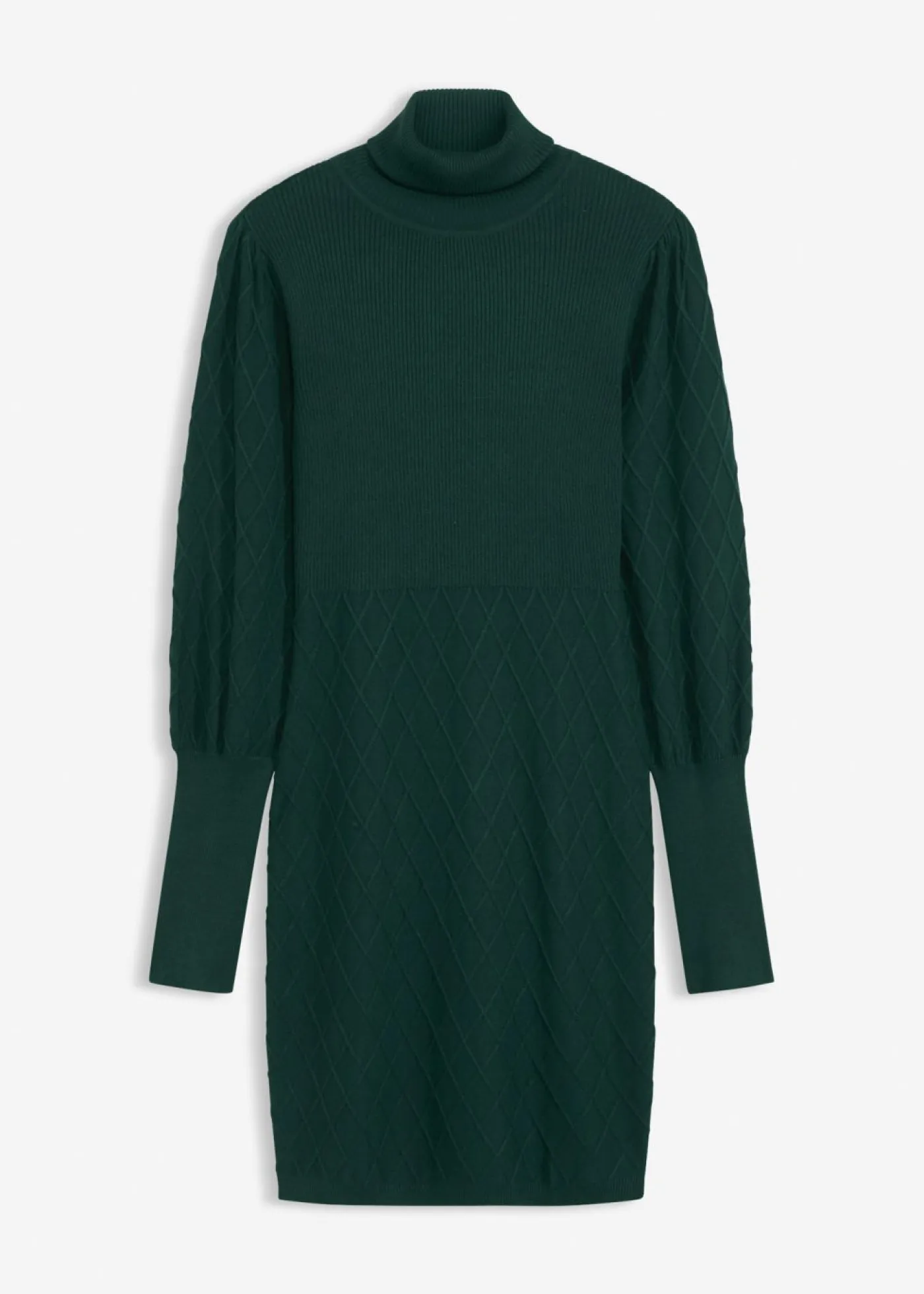 Mujer bonprix bonprix Vestido de punto con cuello vuelto