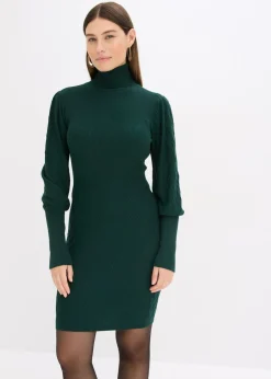 Mujer bonprix bonprix Vestido de punto con cuello vuelto