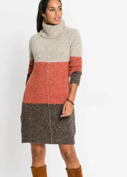 Mujer bonprix bonprix Vestido de punto con cuello vuelto