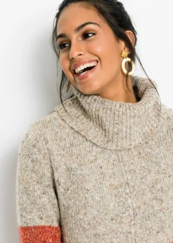 Mujer bonprix bonprix Vestido de punto con cuello vuelto